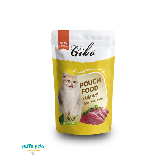Giba wet cat food with Beef flavor - جيبا طعام رطب للقطط بنكهة اللحمة